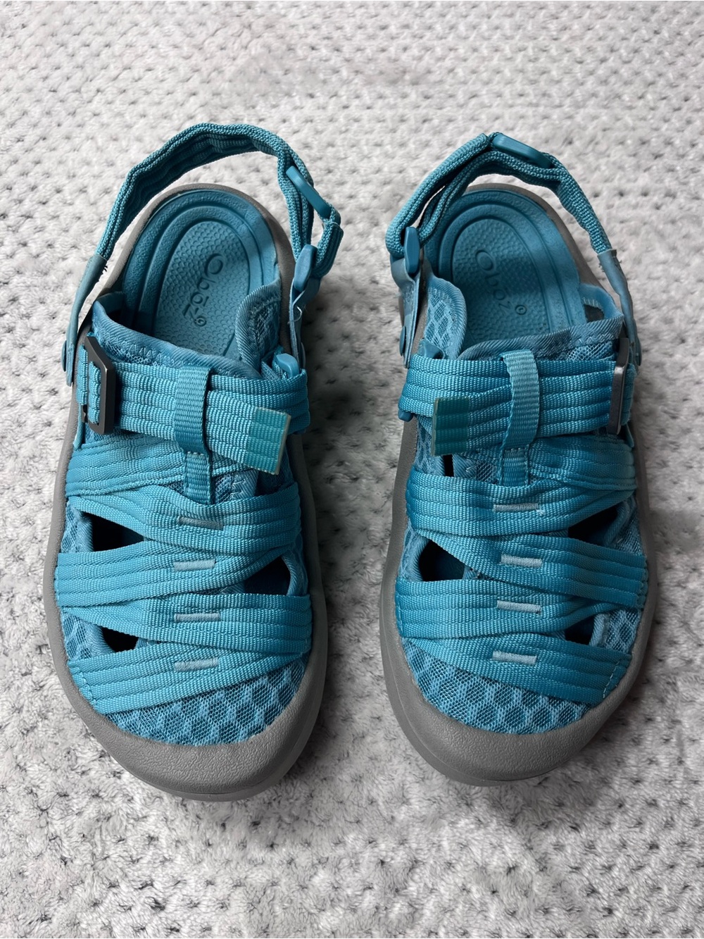 Oboz Women Teal Strappy Outdoor Sandals Size 7 (recommended fo 6 or 6.5)